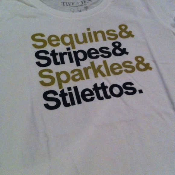 t+j Designs Sequins & Stripes Graphic Tee - Picture 4 of 4